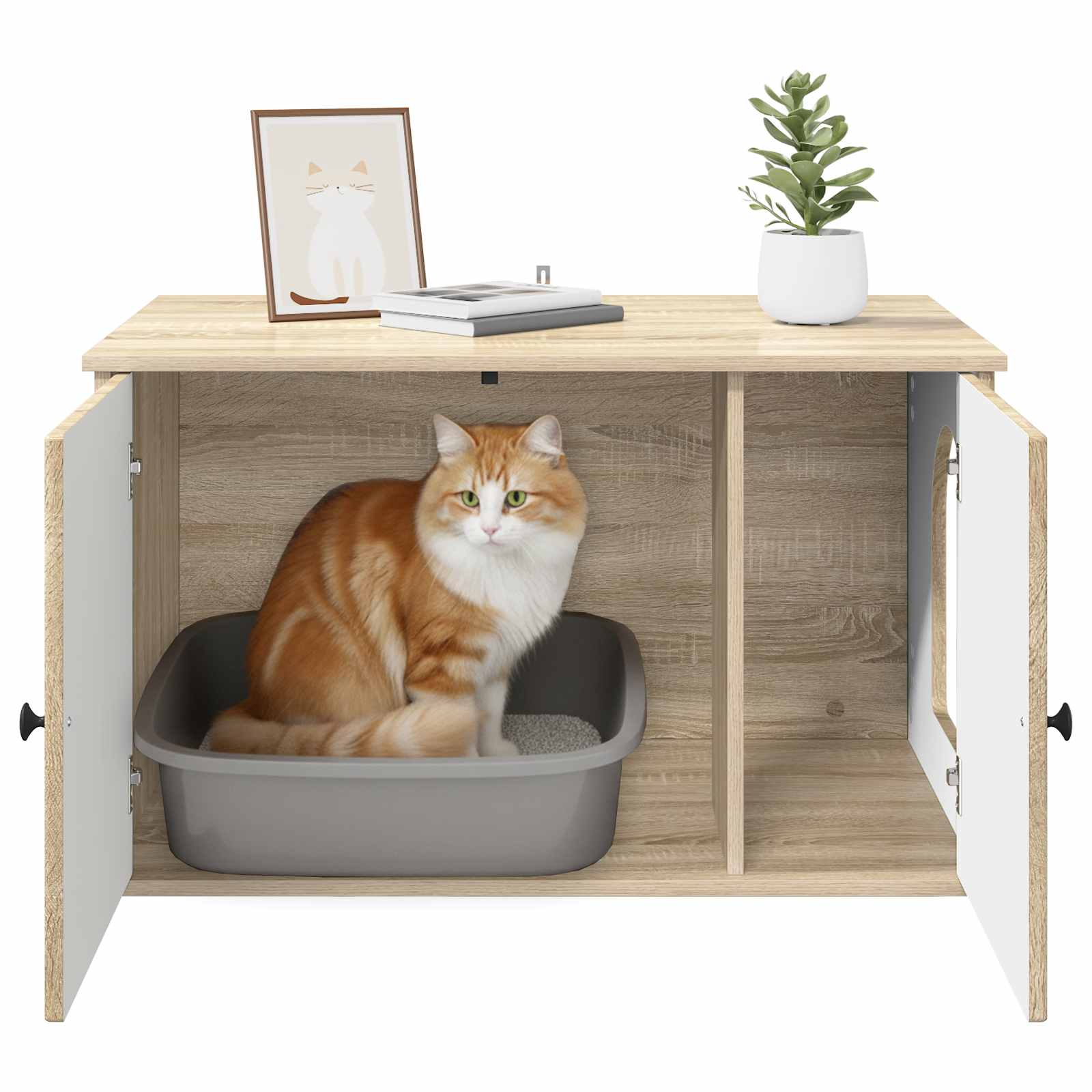 Katzenhaus Sonoma 85 x 55 x 50,5 cm Holzwerkstoff