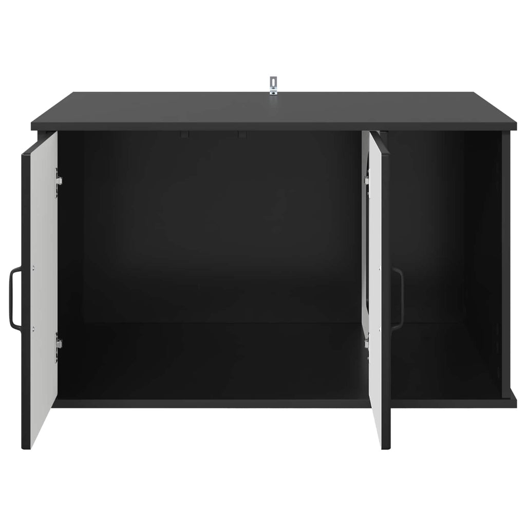 Katzenhaus Schwarz 85 x 55 x 50 cm Holzwerkstoff