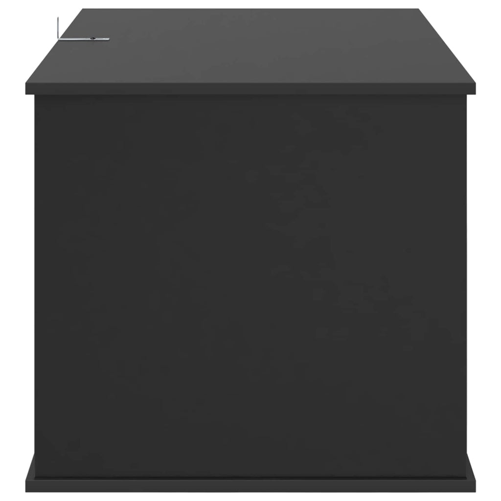 Katzenhaus Schwarz 85 x 55 x 50 cm Holzwerkstoff