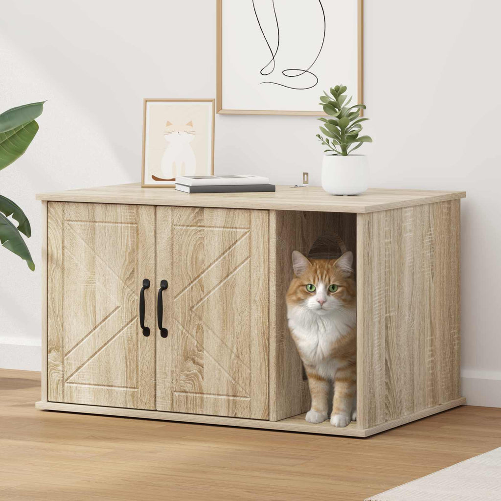 Katzenhaus Sonoma 85 x 55 x 50 cm Holzwerkstoff