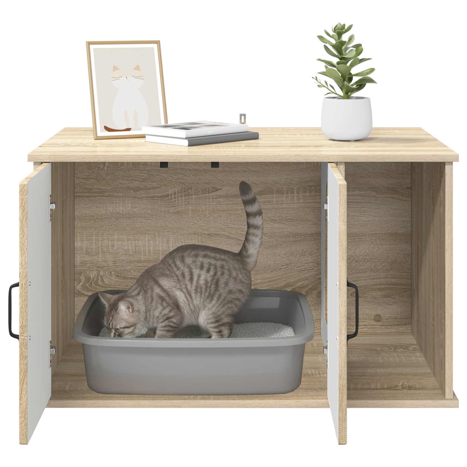 Katzenhaus Sonoma 85 x 55 x 50 cm Holzwerkstoff