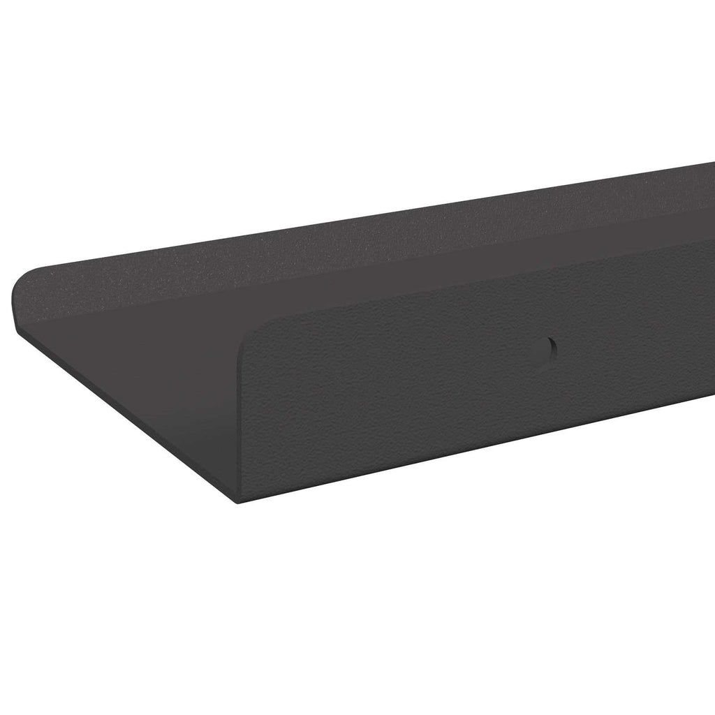 Schwebendes Regal 3 pcs Schwarz 40 x 9 x 2,5 cm Stahl