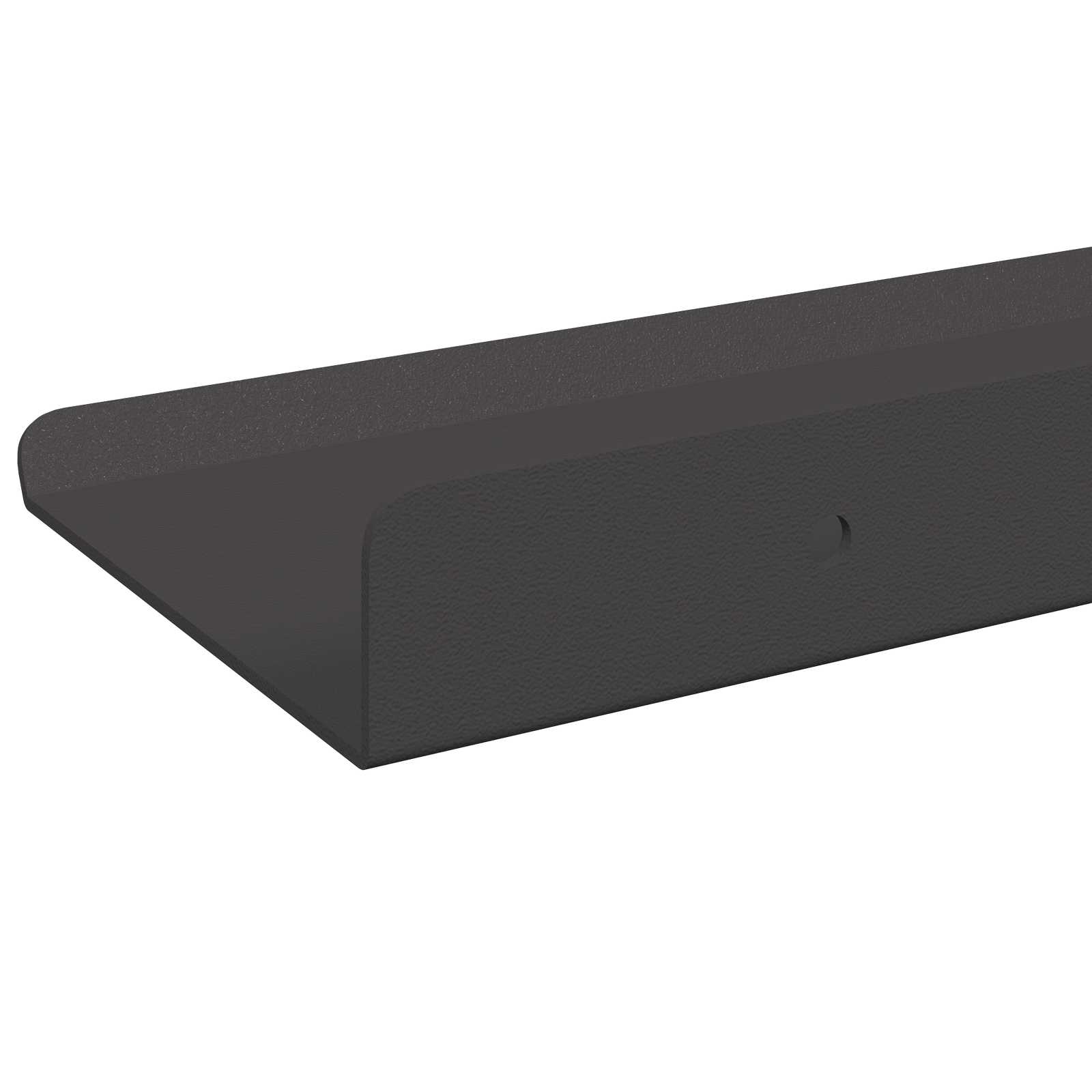 Schwebendes Regal 3 pcs Schwarz 40 x 9 x 2,5 cm Stahl