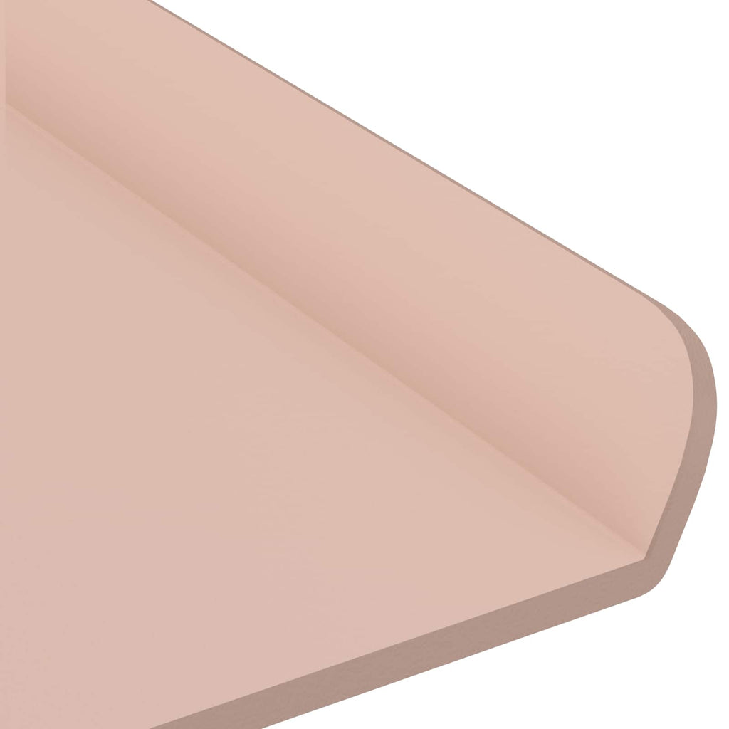 Schwebendes Regal Wandmontiert 3 pcs Rosa 40 x 9 x 2,5 cm Stahl
