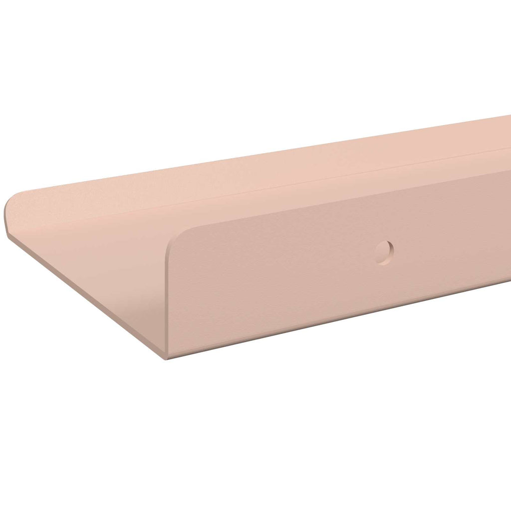 Schwebendes Regal Wandmontiert 3 pcs Rosa 40 x 9 x 2,5 cm Stahl