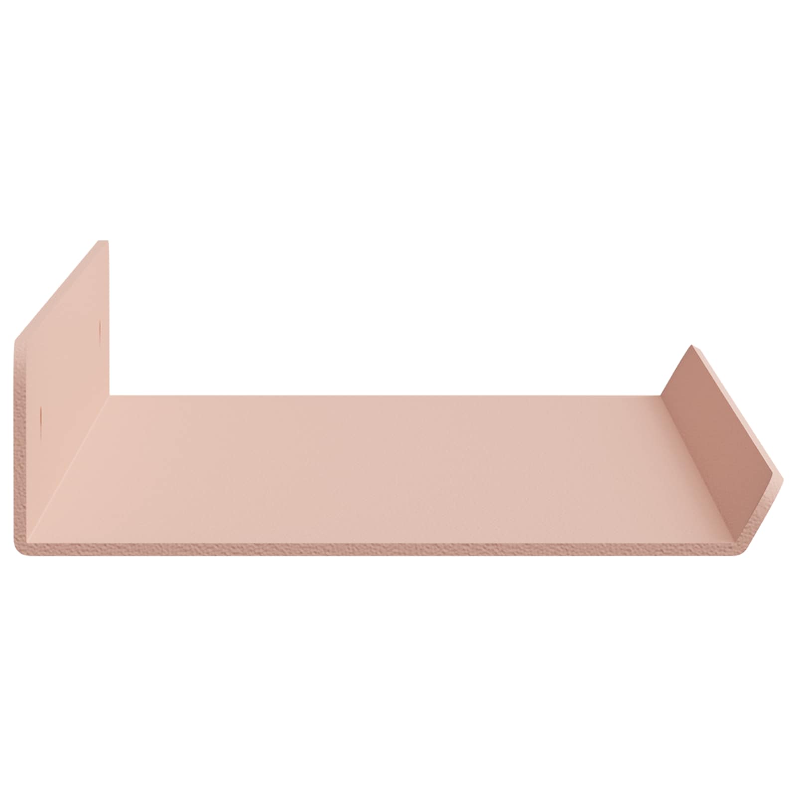 Schwebendes Regal Wandmontiert 3 pcs Rosa 40 x 9 x 2,5 cm Stahl