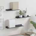 Schwebendes Regal 3 pcs Anthrazit 40 x 9 x 2,5 cm Stahl