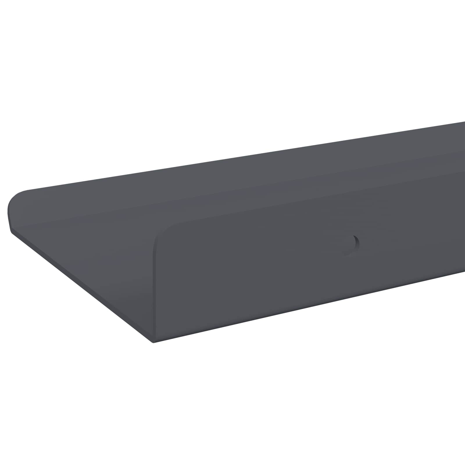 Schwebendes Regal 3 pcs Anthrazit 40 x 9 x 2,5 cm Stahl