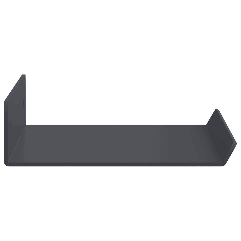 Schwebendes Regal 3 pcs Anthrazit 40 x 9 x 2,5 cm Stahl