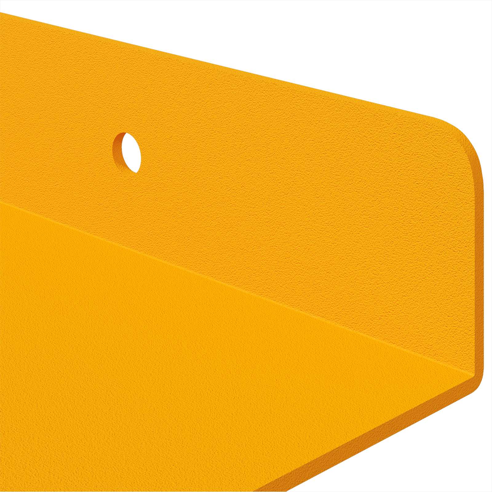 Schwebendes Regal 3 pcs Senfgelb 40 x 9 x 2,5 cm Stahl