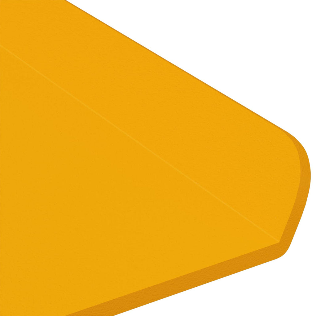 Schwebendes Regal 3 pcs Senfgelb 40 x 9 x 2,5 cm Stahl