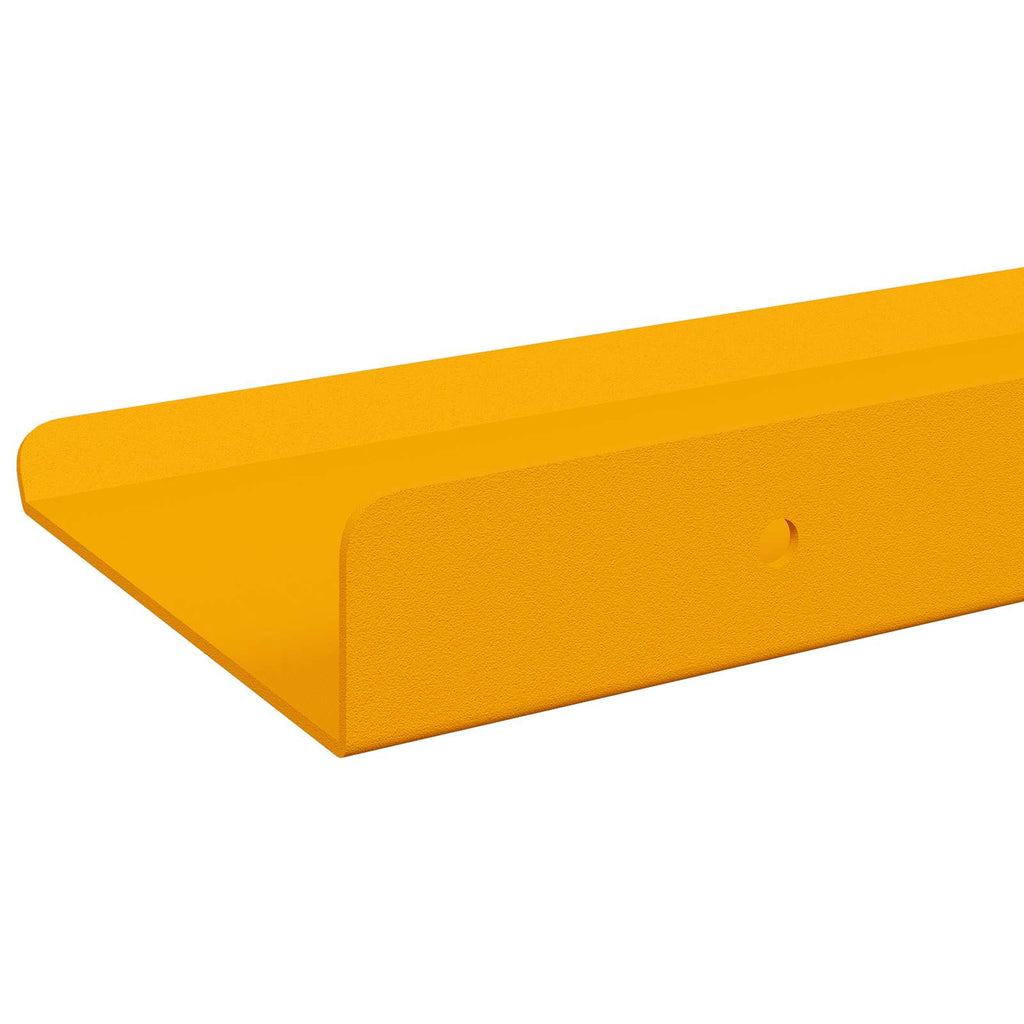 Schwebendes Regal 3 pcs Senfgelb 40 x 9 x 2,5 cm Stahl