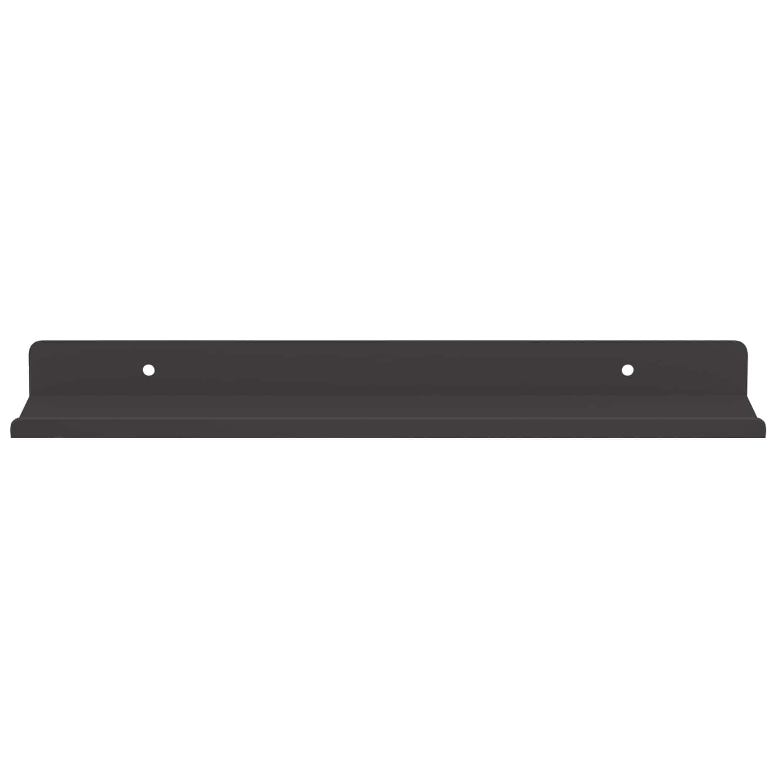 Schwebendes Regal 2 pcs Schwarz 30 x 9 x 2,5 cm Stahl