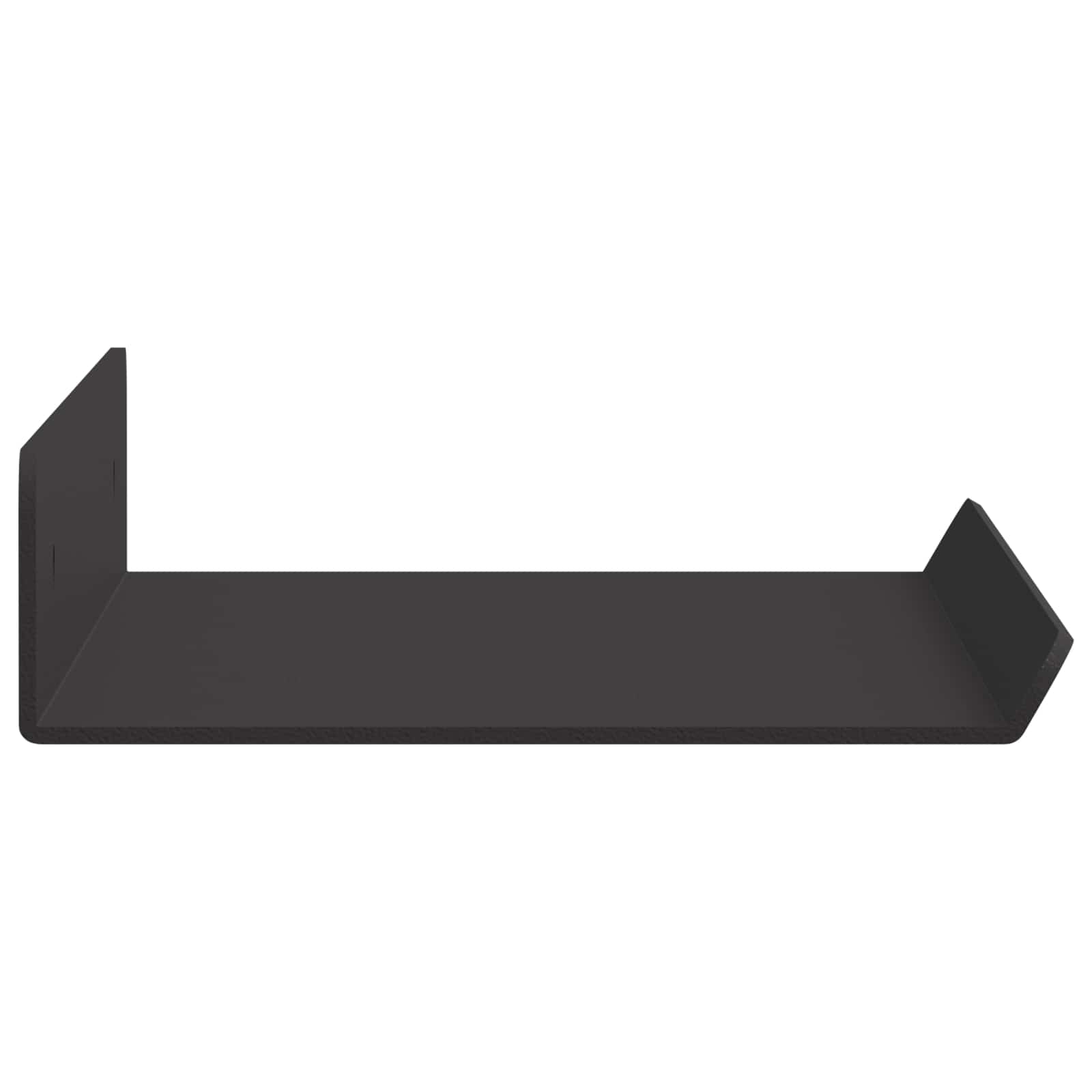 Schwebendes Regal 2 pcs Schwarz 30 x 9 x 2,5 cm Stahl