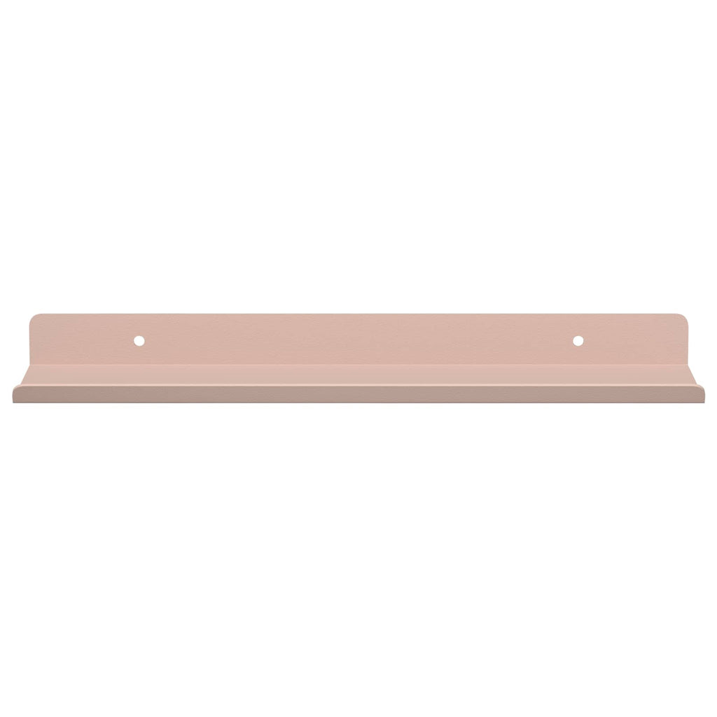 Schwebendes Regal Wandmontiert 2 pcs Rosa 30 x 9 x 2,5 cm Stahl