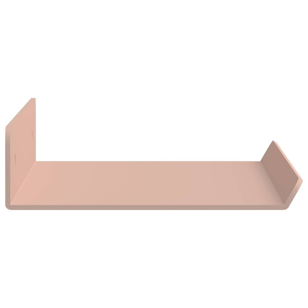 Schwebendes Regal Wandmontiert 4 pcs Rosa 30 x 9 x 2,5 cm Stahl