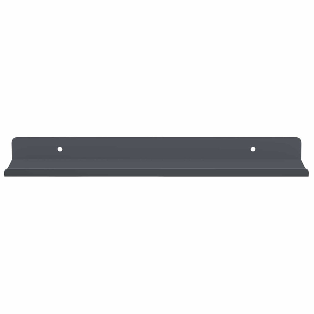 Schwebendes Regal 2 pcs Anthrazit 30 x 9 x 2,5 cm Stahl