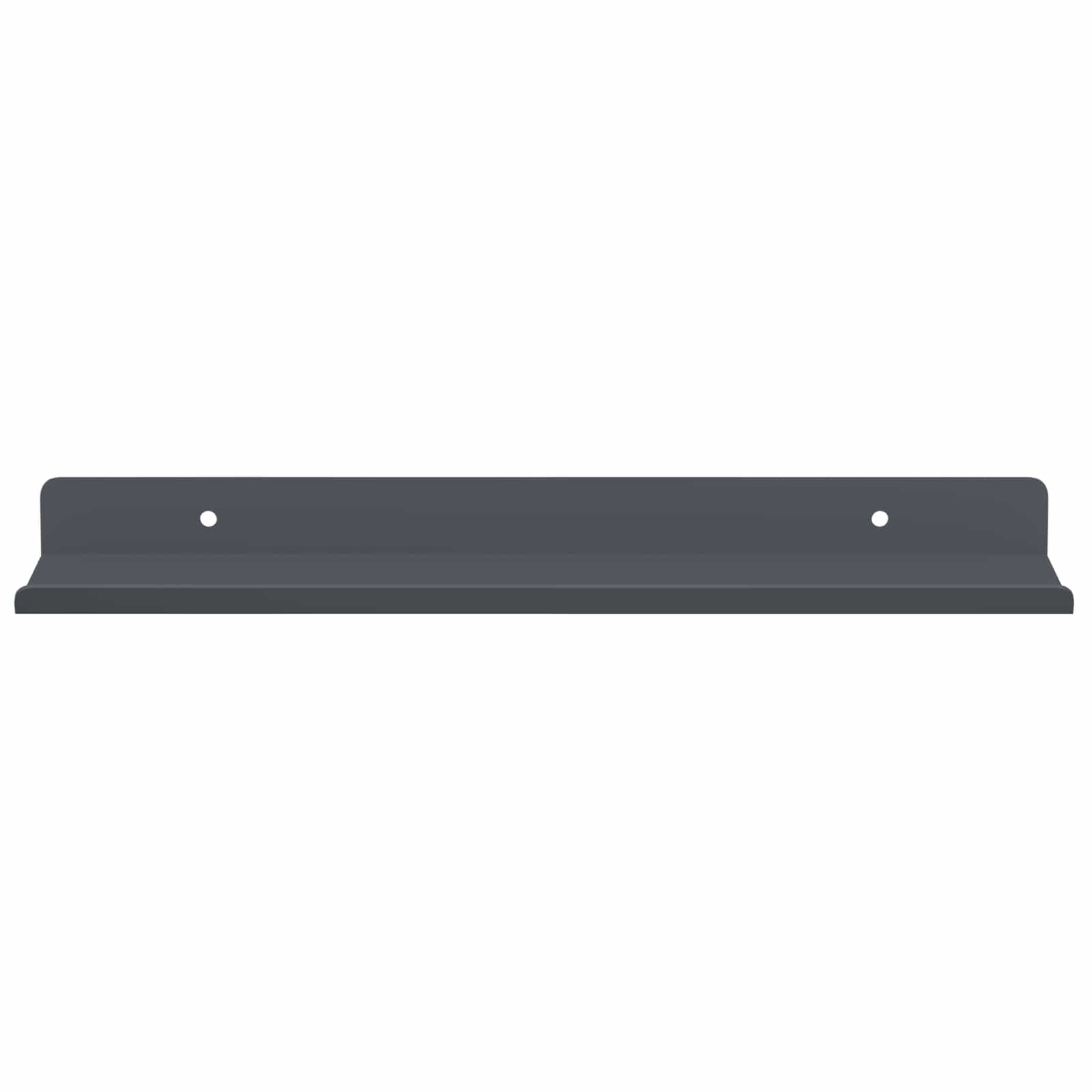 Schwebendes Regal 2 pcs Anthrazit 30 x 9 x 2,5 cm Stahl