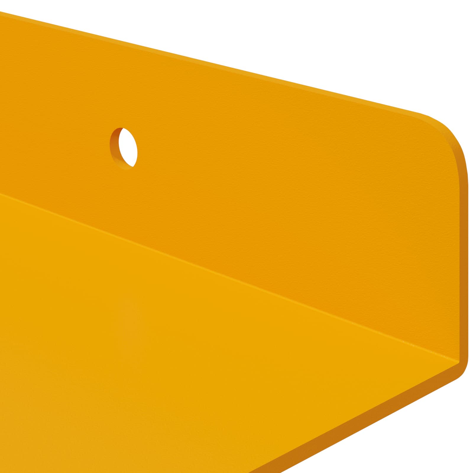Schwebendes Regal 2 pcs Senfgelb 30 x 9 x 2,5 cm Stahl