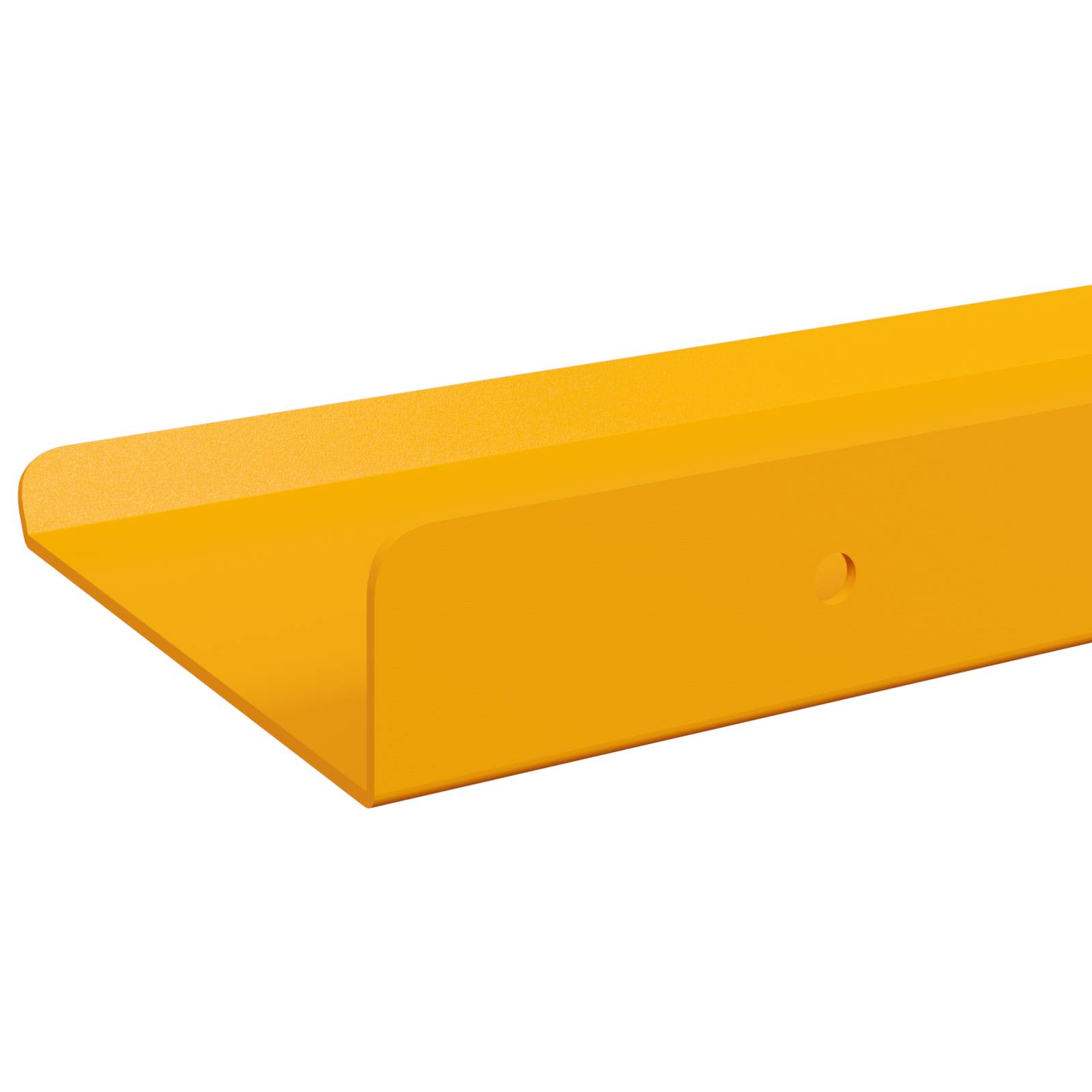 Schwebendes Regal 2 pcs Senfgelb 30 x 9 x 2,5 cm Stahl