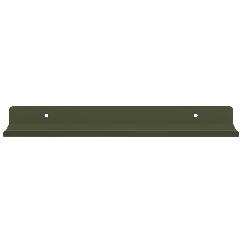 Schwebendes Regal 4 pcs Olive Grün 30 x 9 x 2,5 cm Stahl