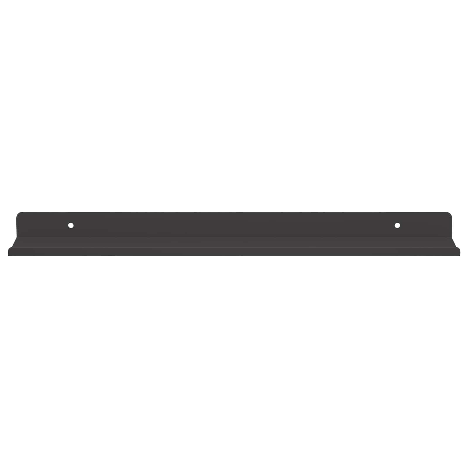 Schwebendes Regal 2 pcs Schwarz 40 x 8,5 x 2,5 cm Stahl