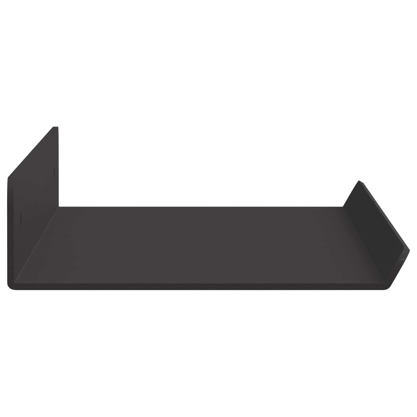 Schwebendes Regal 2 pcs Schwarz 40 x 8,5 x 2,5 cm Stahl