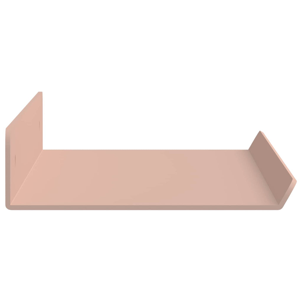 Schwebendes Regal 4 pcs Rosa 40 x 8,5 x 2,5 cm Stahl