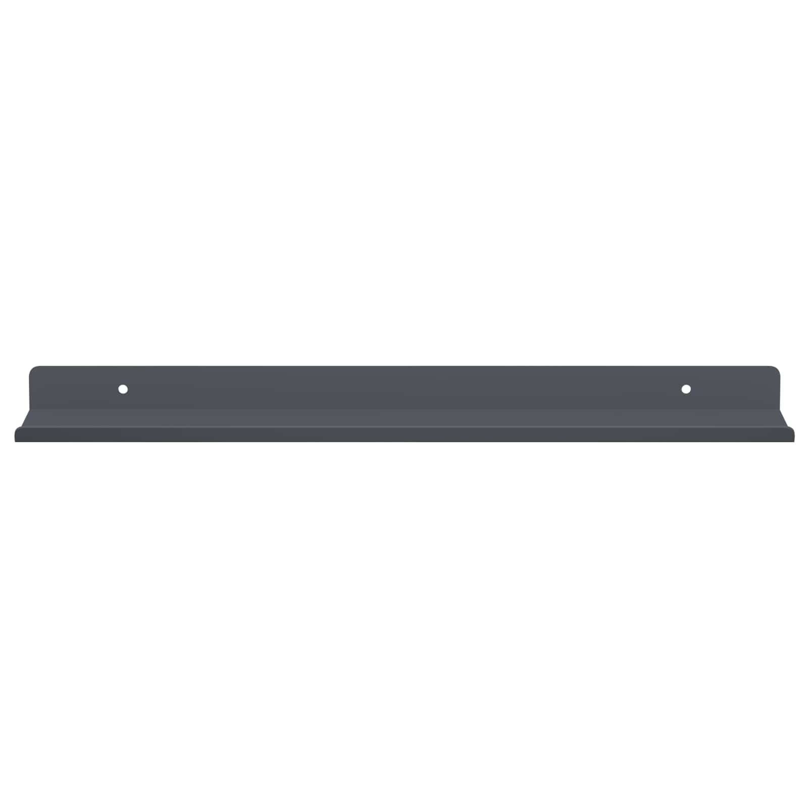 Schwebendes Regal 2 pcs Anthrazit 40 x 8,5 x 2,5 cm Stahl