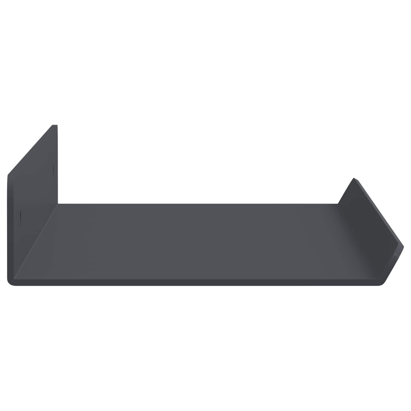 Schwebendes Regal 2 pcs Anthrazit 40 x 8,5 x 2,5 cm Stahl