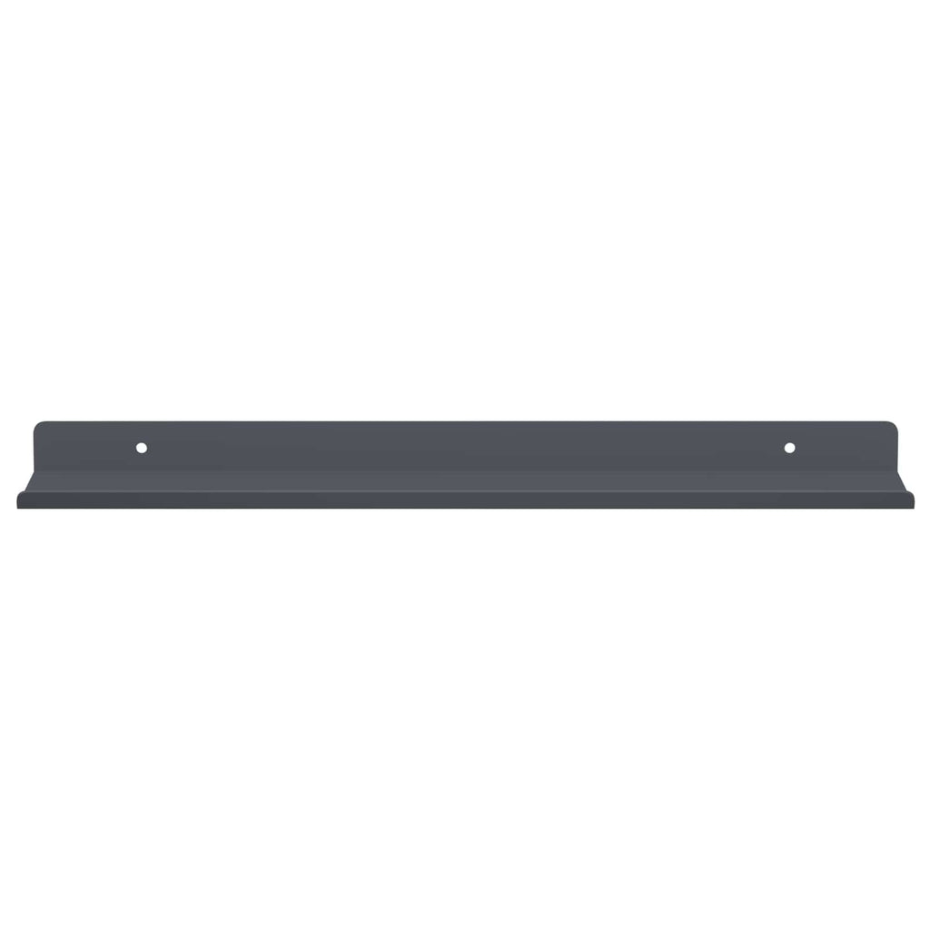 Schwebendes Regal 4 pcs Anthrazit 40 x 8,5 x 2,5 cm Stahl