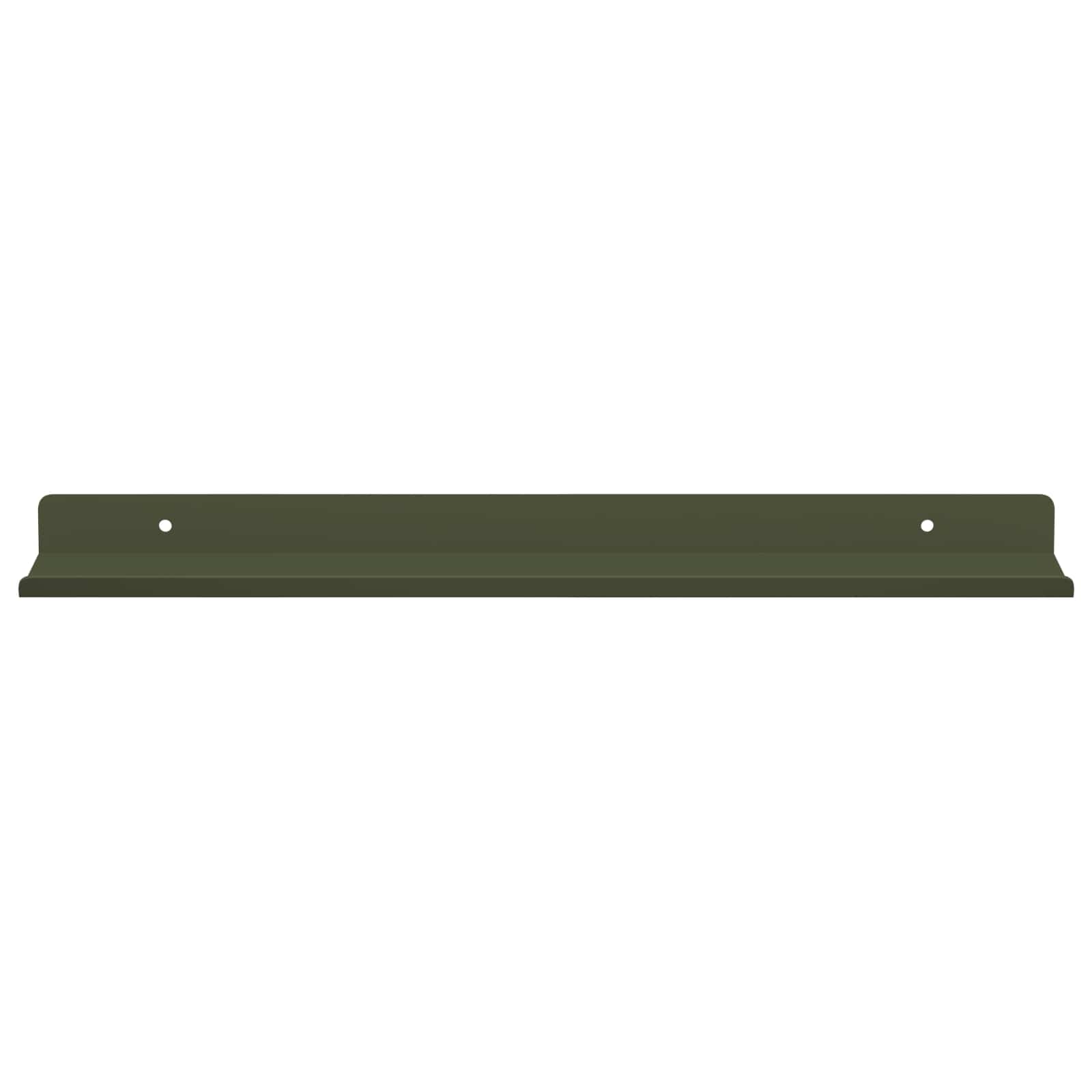 Schwebendes Regal 2 pcs Olive Grün 40 x 8,5 x 2,5 cm Stahl