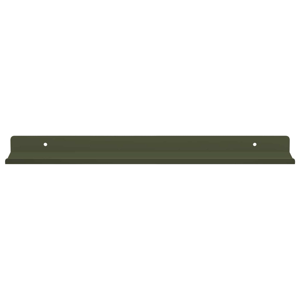 Schwebendes Regal 4 pcs Olive Grün 40 x 8,5 x 2,5 cm Stahl
