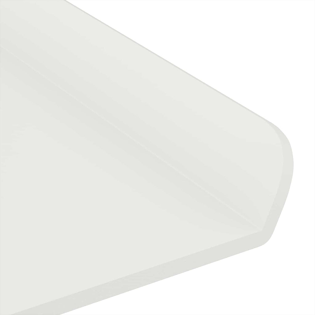 Schwebendes Regal 2 pcs Weiß 40 x 8,5 x 2,5 cm Stahl