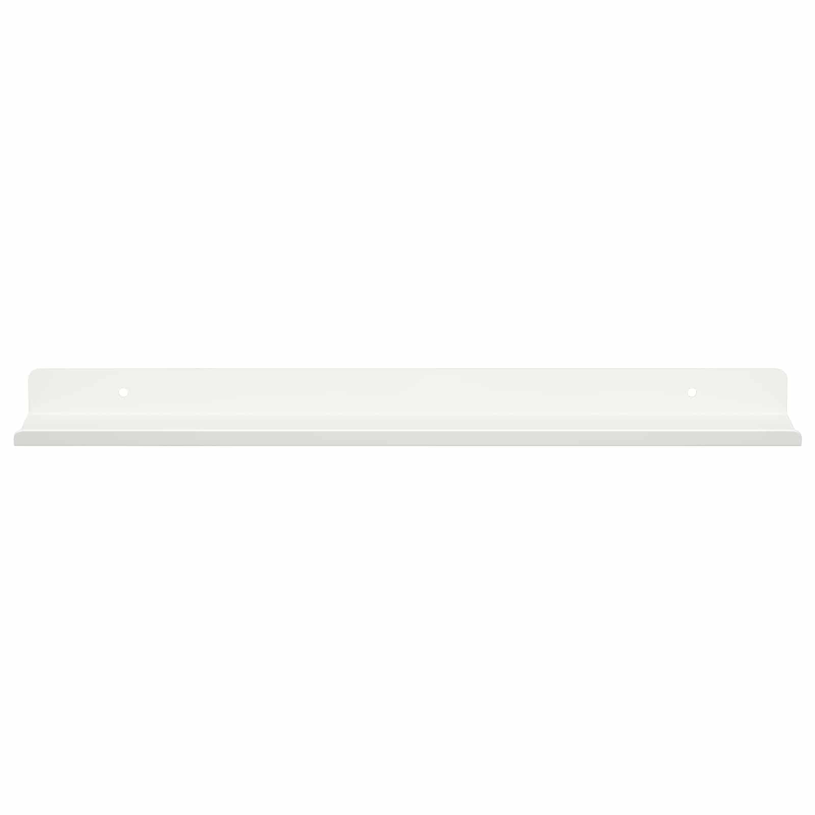 Schwebendes Regal 4 pcs Weiß 40 x 8,5 x 2,5 cm Stahl