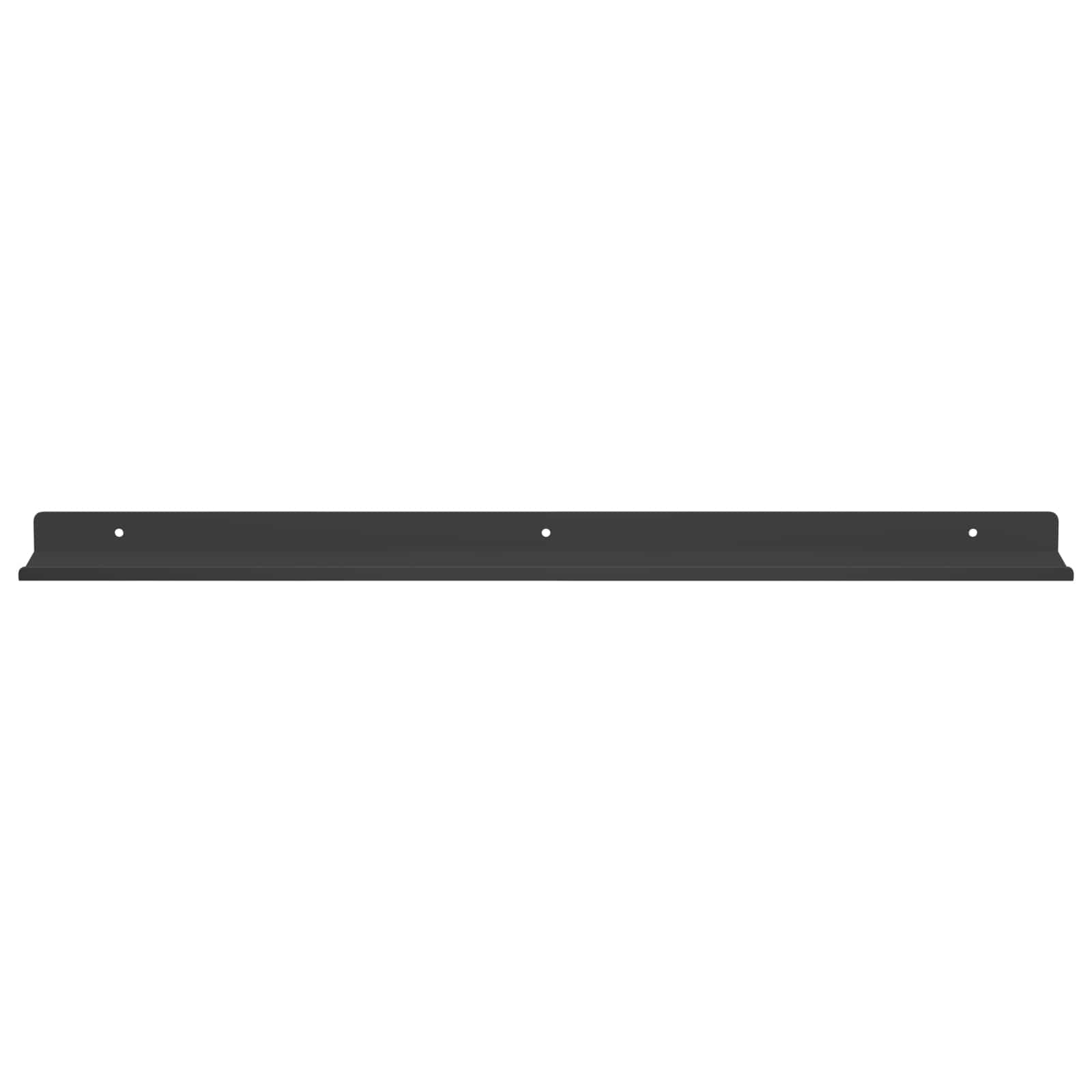 Schwebendes Regal 2 pcs Schwarz 60 x 8,5 x 2,5 cm Stahl