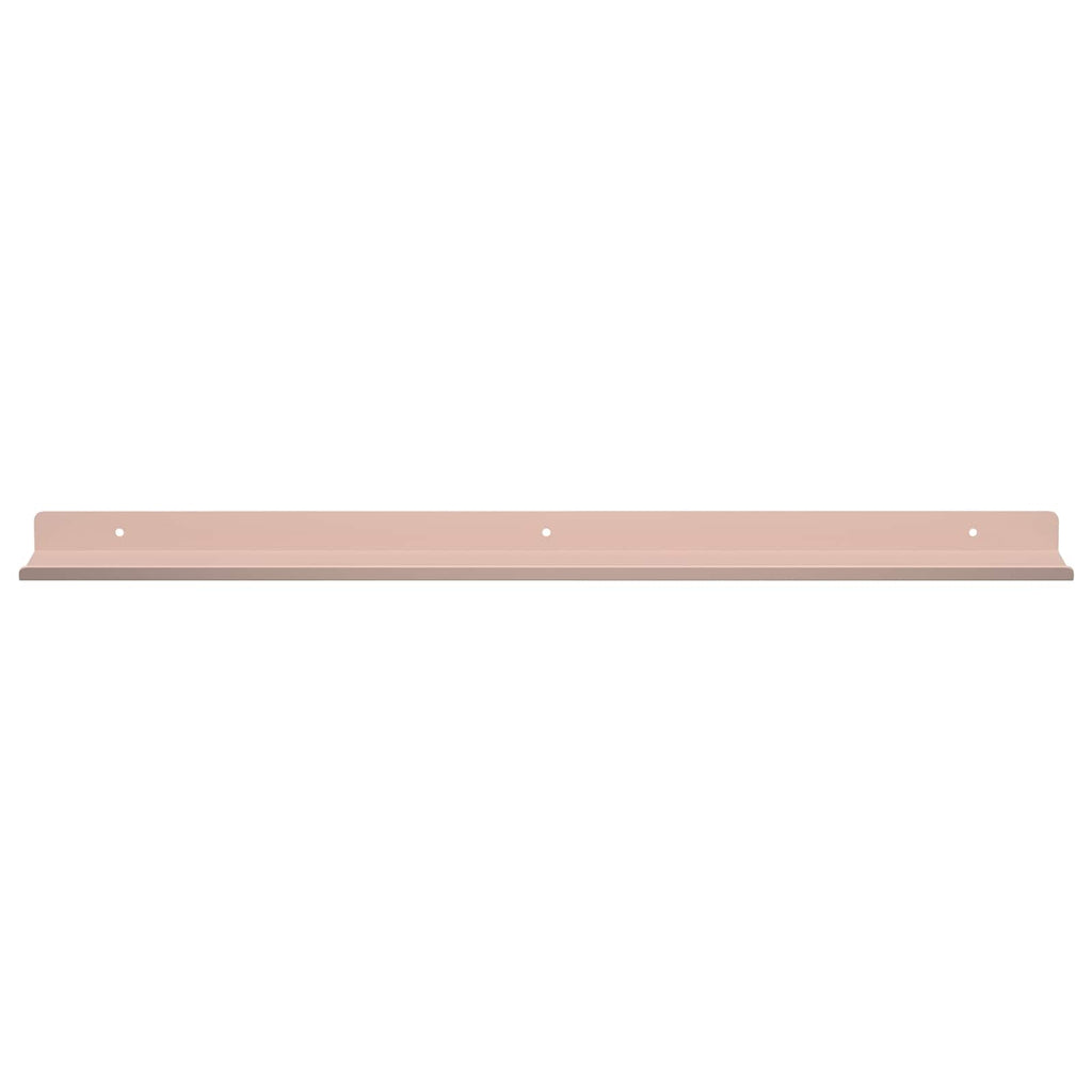 Schwebendes Regal 2 pcs Rosa 60 x 8,5 x 2,5 cm Stahl