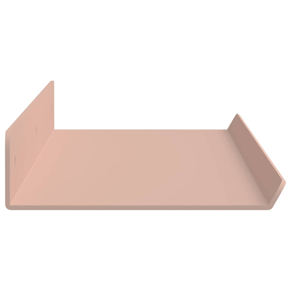 Schwebendes Regal 4 pcs Rosa 60 x 8,5 x 2,5 cm Stahl
