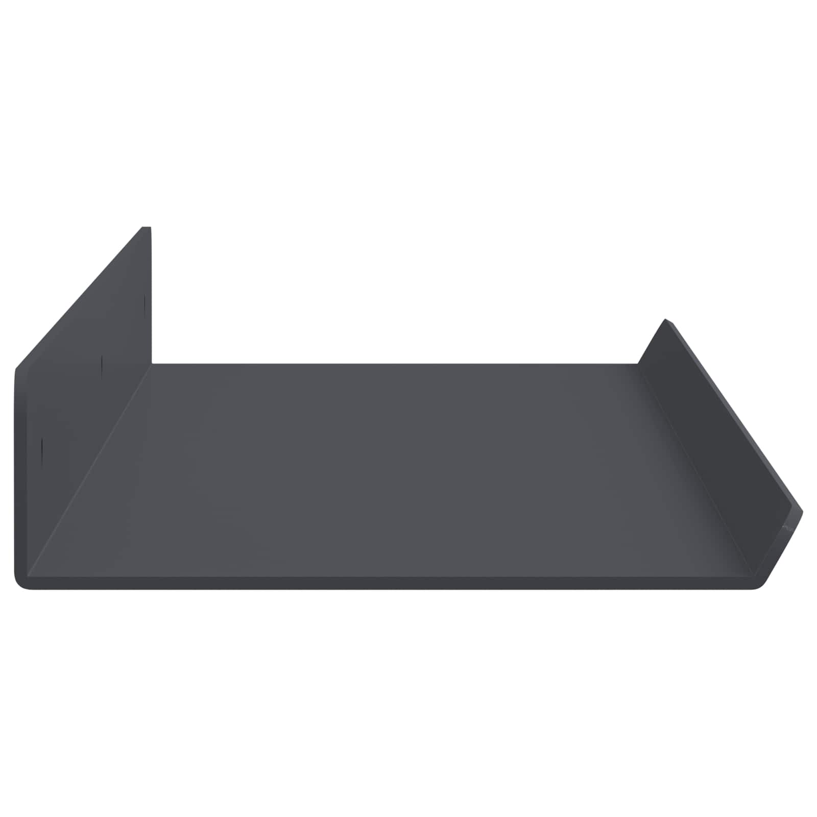 Schwebendes Regal 2 pcs Anthrazit 60 x 8,5 x 2,5 cm Stahl