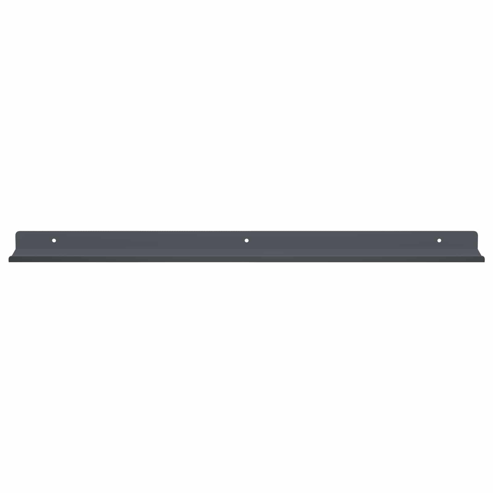 Schwebendes Regal 4 pcs Anthrazit 60 x 8,5 x 2,5 cm Stahl