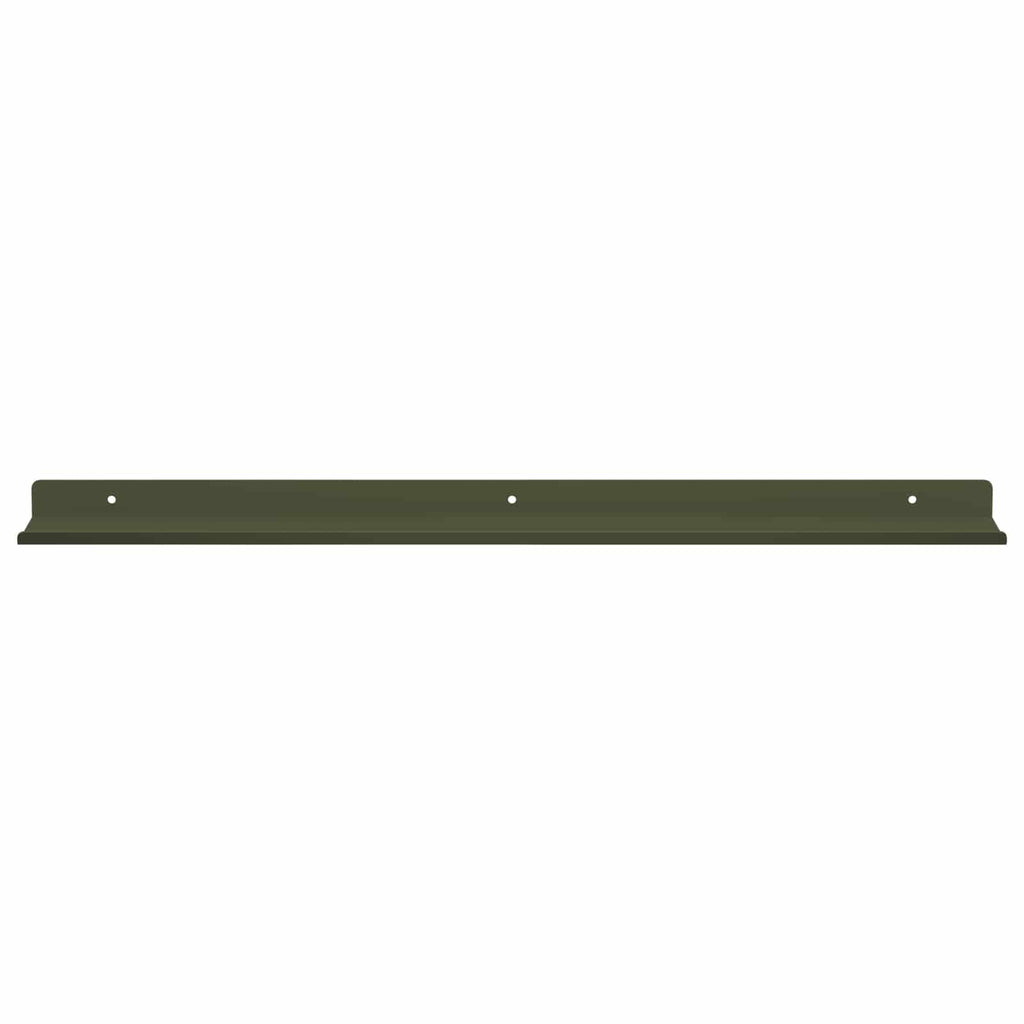 Schwebendes Regal 4 pcs Olive Grün 60 x 8,5 x 2,5 cm Stahl