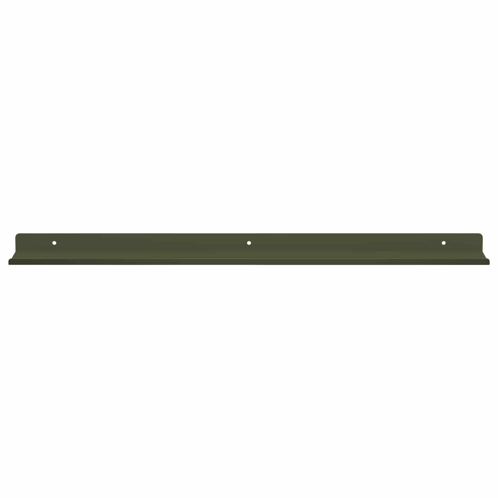 Schwebendes Regal 4 pcs Olive Grün 60 x 8,5 x 2,5 cm Stahl