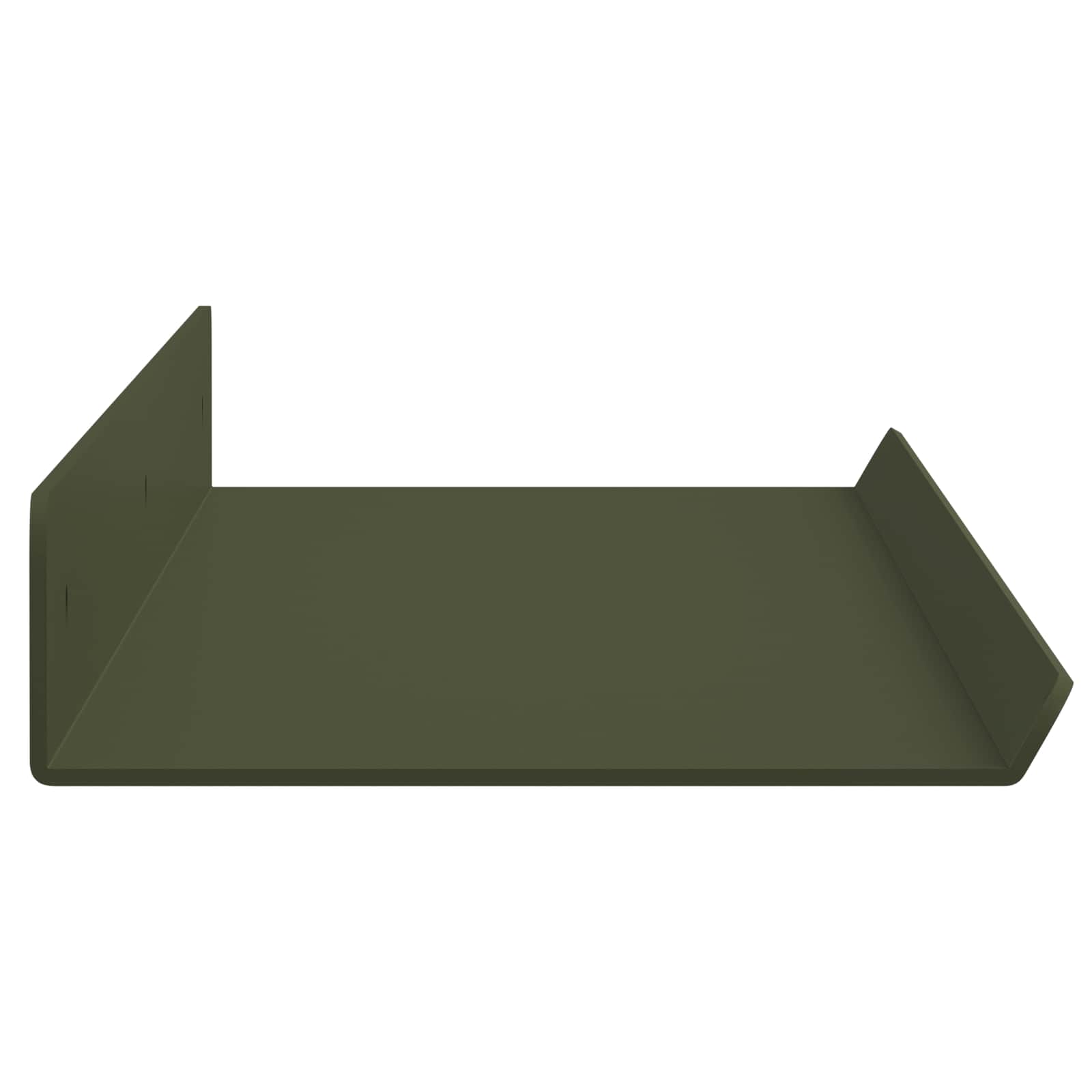 Schwebendes Regal 4 pcs Olive Grün 60 x 8,5 x 2,5 cm Stahl