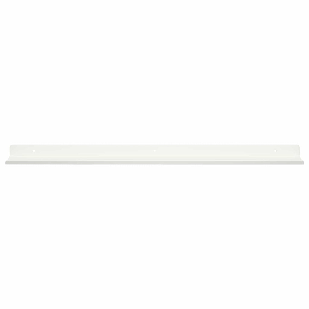 Schwebendes Regal 4 pcs Weiß 60 x 8,5 x 2,5 cm Stahl