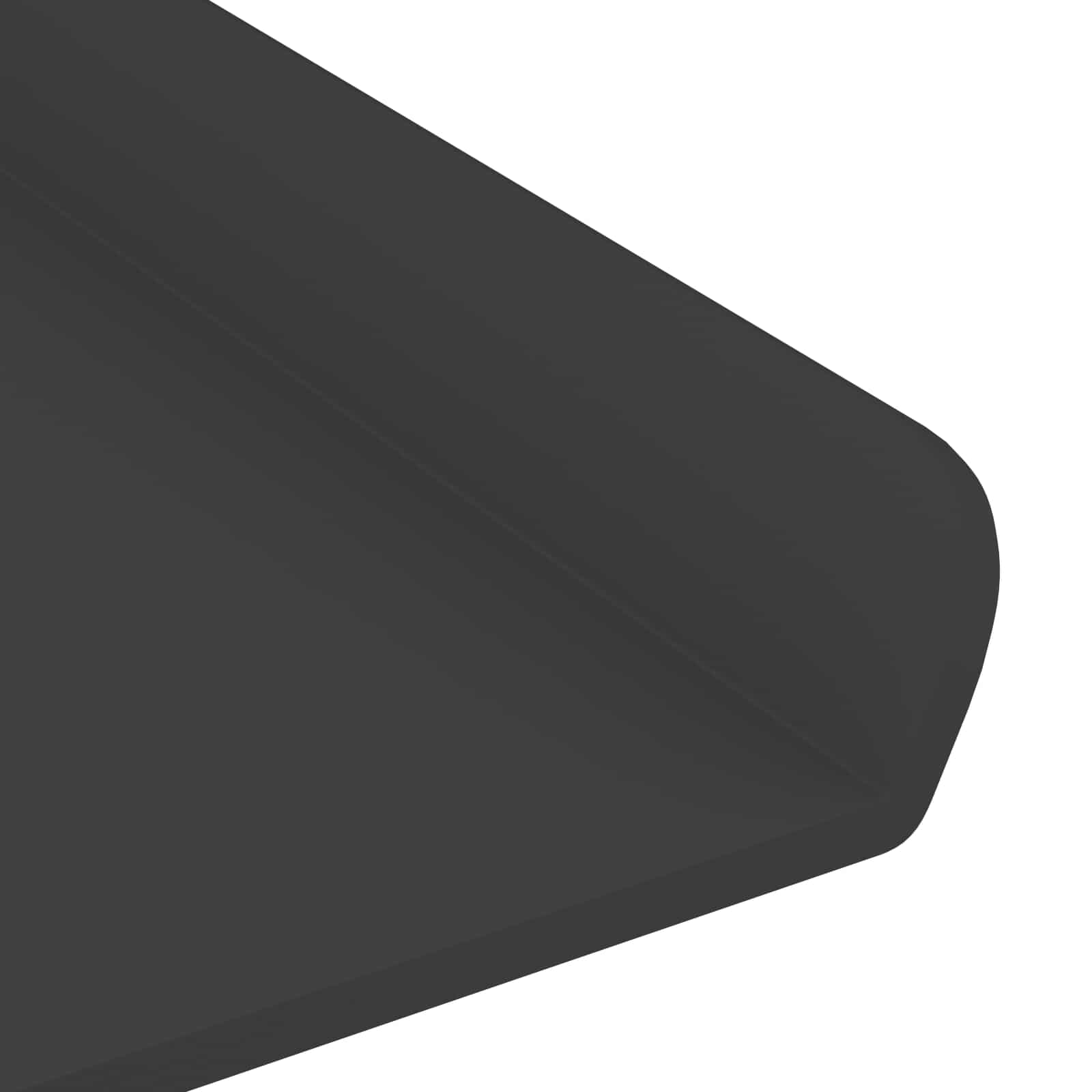Schwebendes Regal 2 pcs Schwarz 80 x 9 x 2,5 cm Stahl