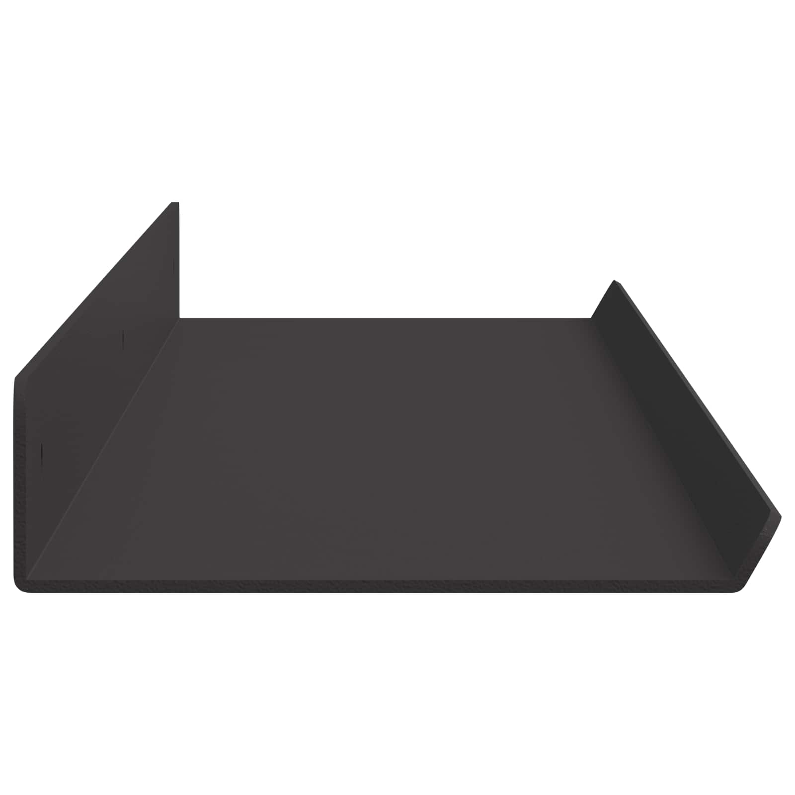 Schwebendes Regal 2 pcs Schwarz 80 x 9 x 2,5 cm Stahl