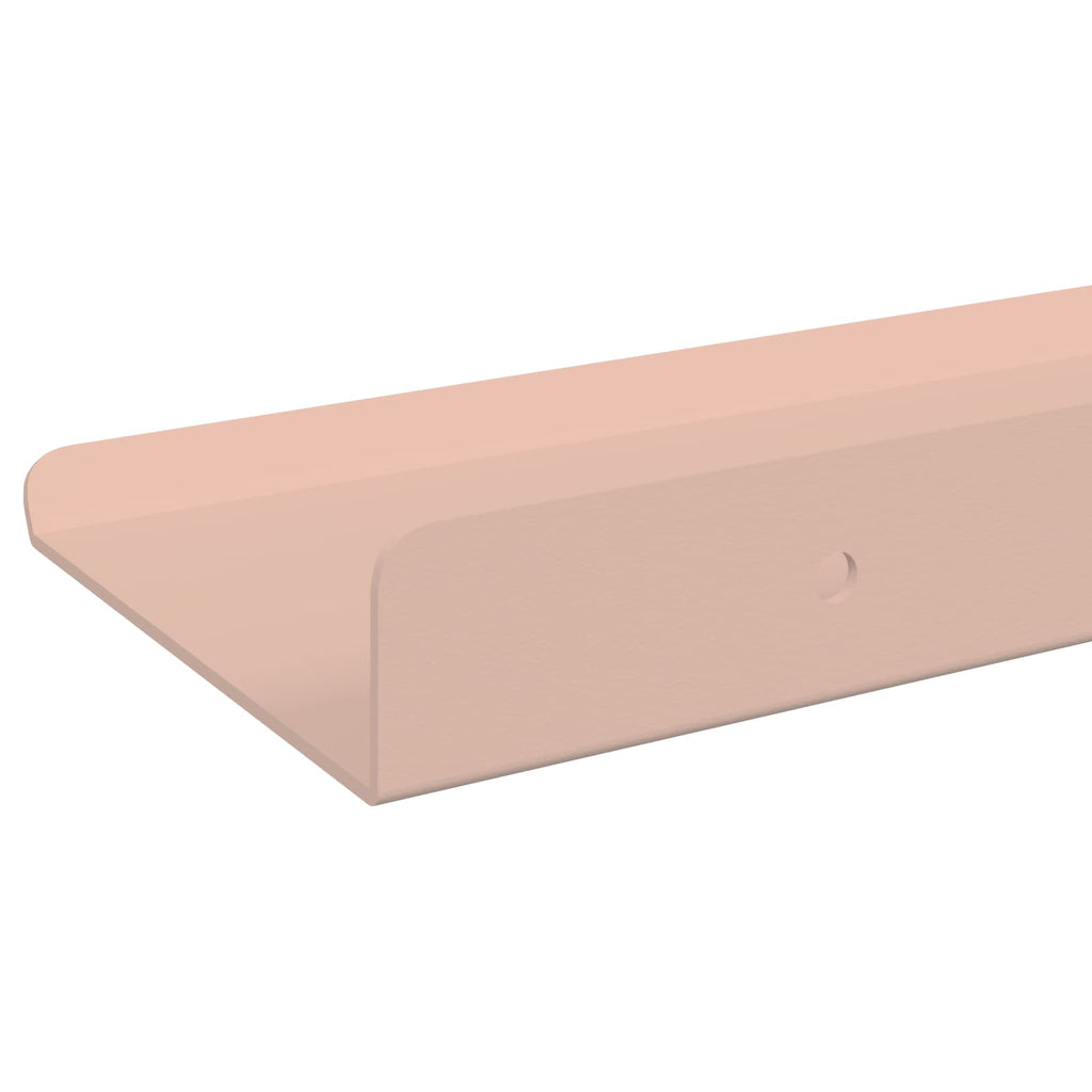 Schwebendes Regal Wandmontiert 4 pcs Rosa 80 x 9 x 2,5 cm Stahl