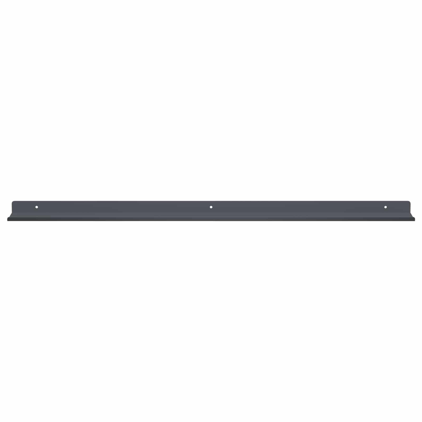 Schwebendes Regal 2 pcs Anthrazit 80 x 9 x 2,5 cm Stahl