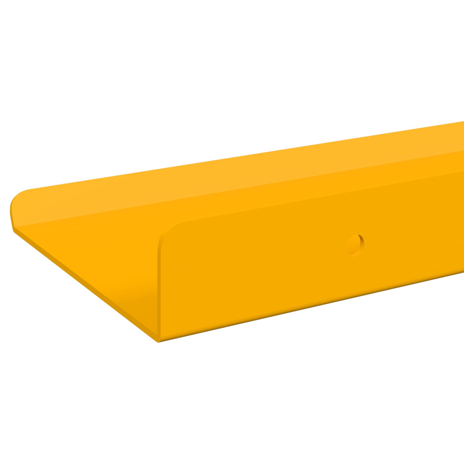 Schwebendes Regal 2 pcs Senfgelb 80 x 9 x 2,5 cm Stahl