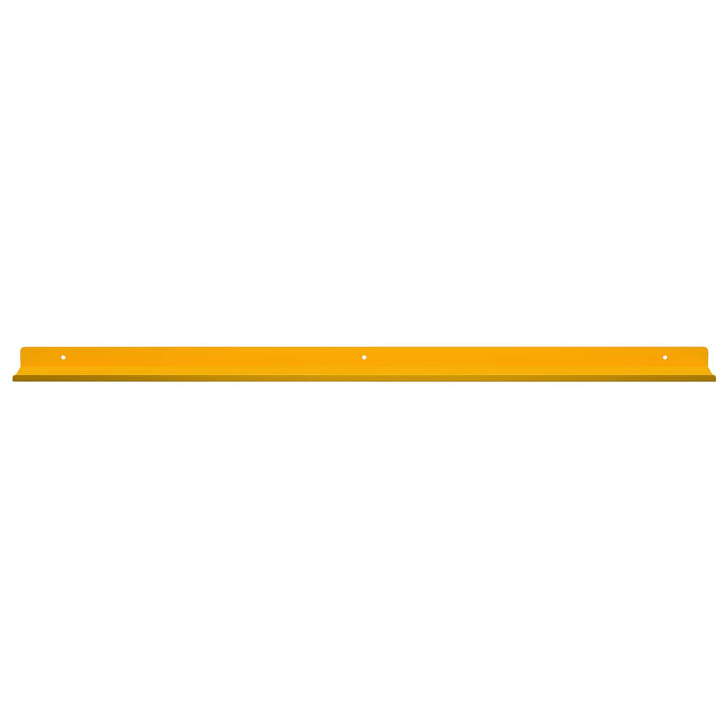 Schwebendes Regal 4 pcs Senfgelb 80 x 9 x 2,5 cm Stahl